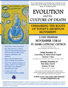 Evolution & the Culture of Death: Unmasking the Roots of Today’s Abortion Movement